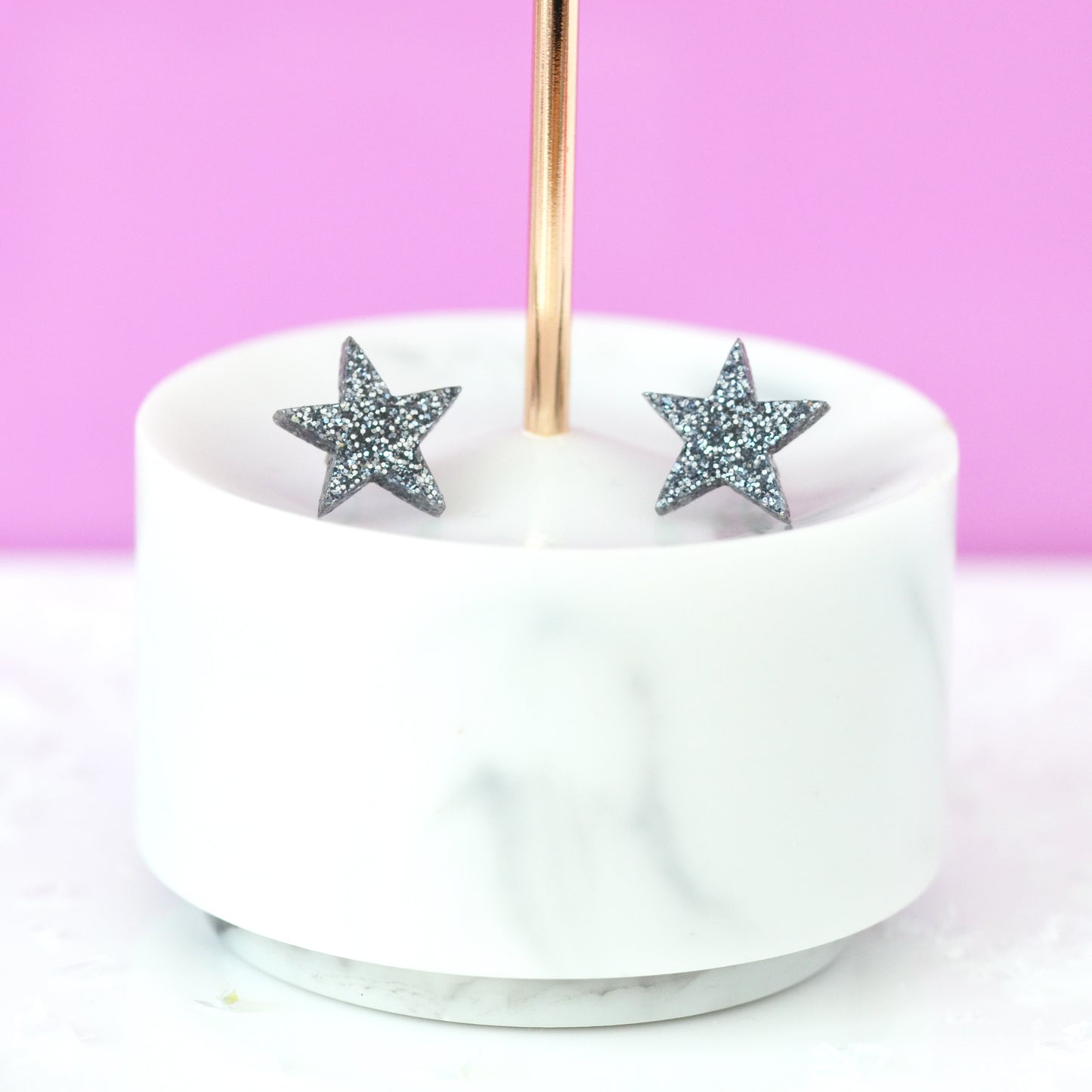 NEW Cosmic Wonky Glitter Celestial Stars Earring Studs